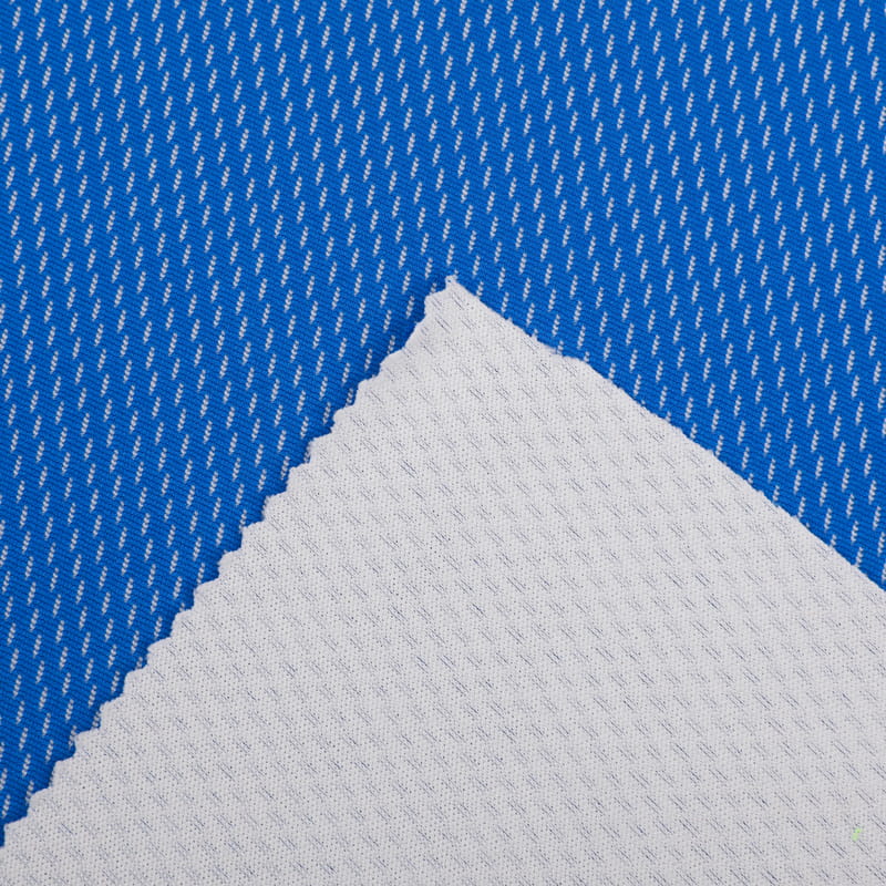 190Gsm 100% Cationic Polyester 2 Color Bird Eye Mesh Fabric