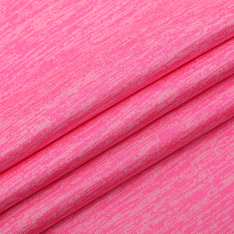 100% Polyester Heather Melange Brushed Knitted Fabric